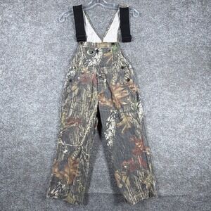 Russell Outdoors Overalls Bib Youth Small (6-8) Multicolor Mossy Oak Breakup